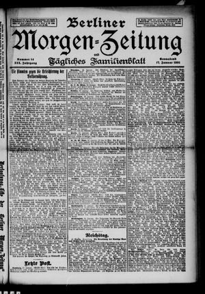 Berliner Morgenzeitung vom 17.01.1891