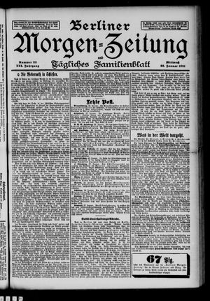 Berliner Morgenzeitung vom 28.01.1891