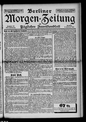 Berliner Morgenzeitung vom 03.02.1891