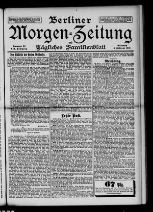 Berliner Morgenzeitung vom 04.02.1891