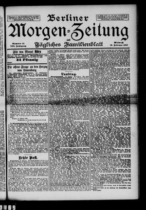 Berliner Morgen-Zeitung on Feb 18, 1891