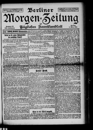 Berliner Morgen-Zeitung on Mar 6, 1891