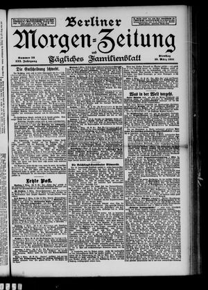 Berliner Morgenzeitung vom 10.03.1891