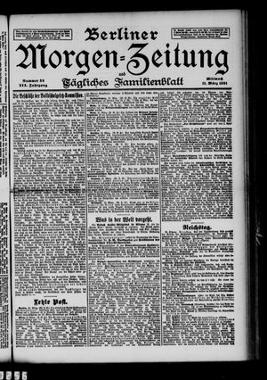 Berliner Morgenzeitung vom 11.03.1891