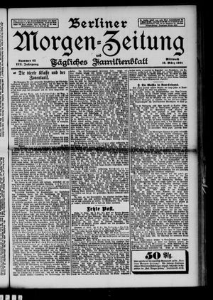 Berliner Morgen-Zeitung vom 18.03.1891