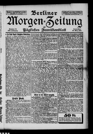 Berliner Morgen-Zeitung vom 26.03.1891