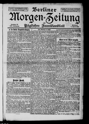 Berliner Morgenzeitung vom 01.04.1891