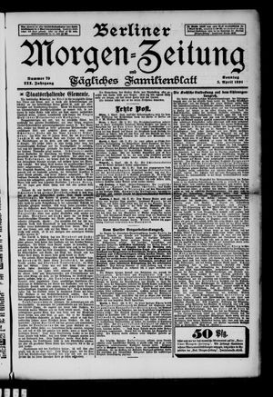Berliner Morgenzeitung vom 05.04.1891