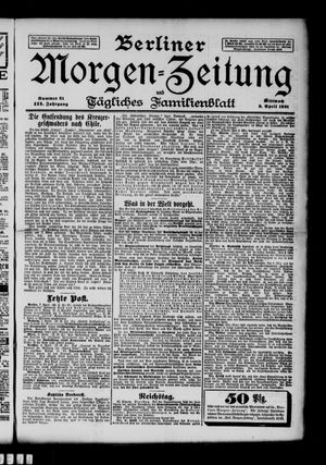 Berliner Morgenzeitung vom 08.04.1891