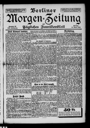 Berliner Morgen-Zeitung vom 10.04.1891