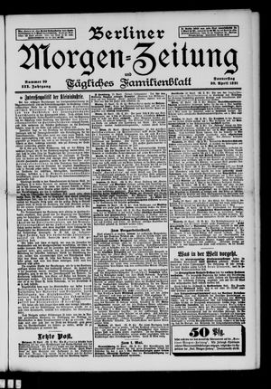 Berliner Morgen-Zeitung vom 30.04.1891