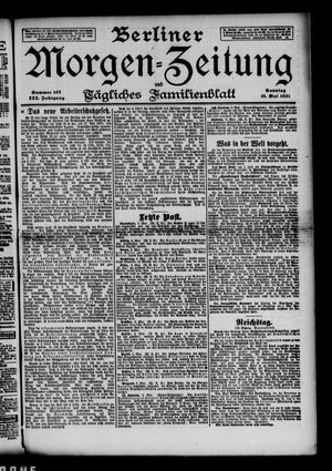 Berliner Morgenzeitung vom 10.05.1891