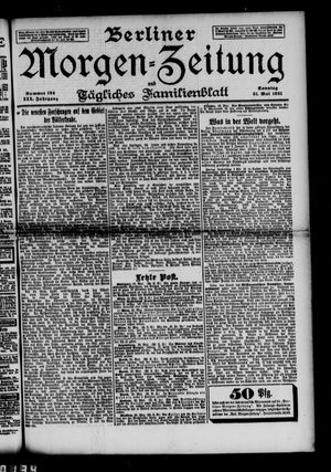 Berliner Morgen-Zeitung vom 31.05.1891