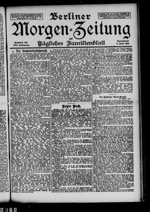 Berliner Morgen-Zeitung on Jun 6, 1891