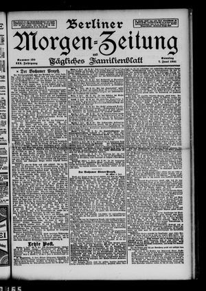 Berliner Morgen-Zeitung on Jun 7, 1891