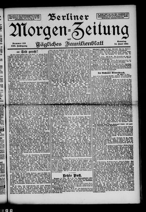 Berliner Morgen-Zeitung vom 14.06.1891