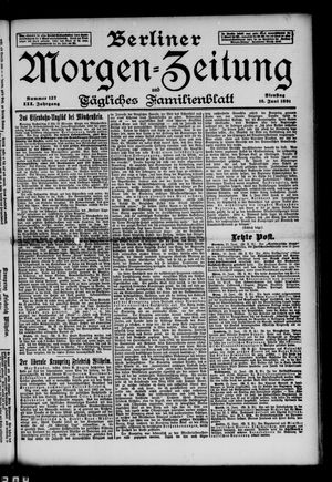 Berliner Morgen-Zeitung vom 16.06.1891
