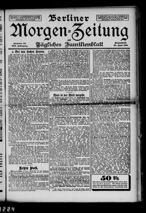 Berliner Morgenzeitung vom 20.06.1891