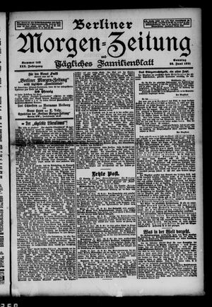 Berliner Morgen-Zeitung vom 28.06.1891