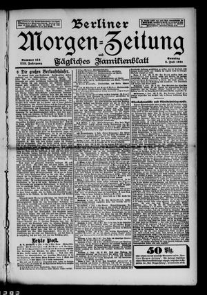 Berliner Morgen-Zeitung vom 05.07.1891