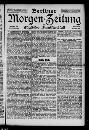Berliner Morgen-Zeitung vom 11.07.1891