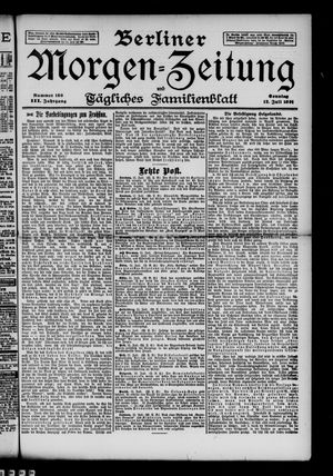 Berliner Morgen-Zeitung on Jul 12, 1891