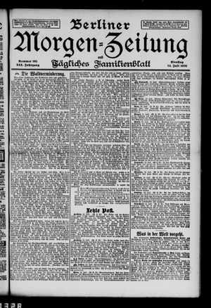 Berliner Morgen-Zeitung on Jul 14, 1891