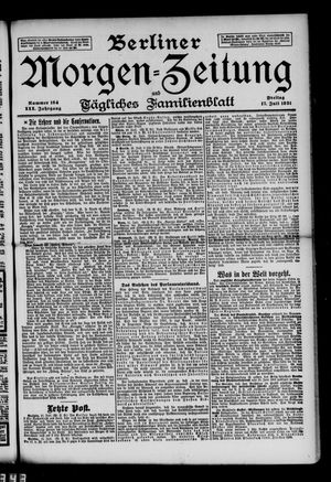 Berliner Morgen-Zeitung vom 17.07.1891