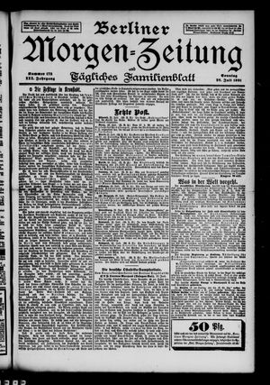 Berliner Morgen-Zeitung vom 26.07.1891