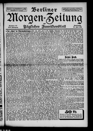 Berliner Morgen-Zeitung vom 30.07.1891