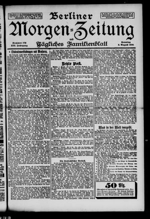 Berliner Morgen-Zeitung vom 02.08.1891