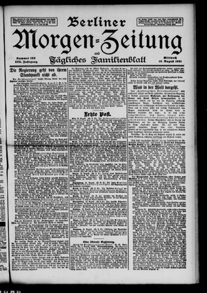 Berliner Morgen-Zeitung vom 19.08.1891