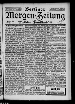Berliner Morgen-Zeitung vom 21.08.1891