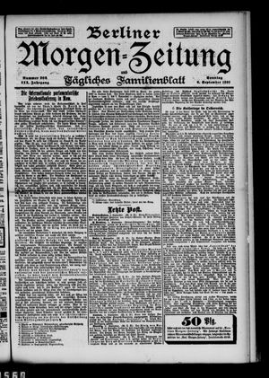 Berliner Morgen-Zeitung vom 06.09.1891