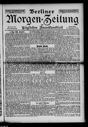 Berliner Morgen-Zeitung vom 10.09.1891