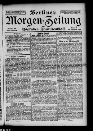 Berliner Morgen-Zeitung vom 16.09.1891