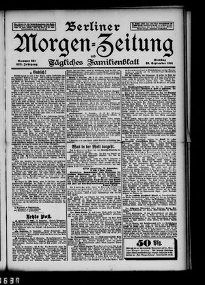 Berliner Morgen-Zeitung vom 22.09.1891