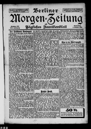 Berliner Morgen-Zeitung vom 01.10.1891