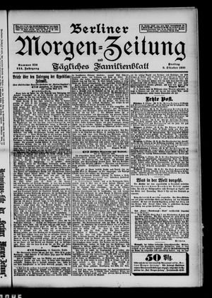 Berliner Morgen-Zeitung vom 09.10.1891