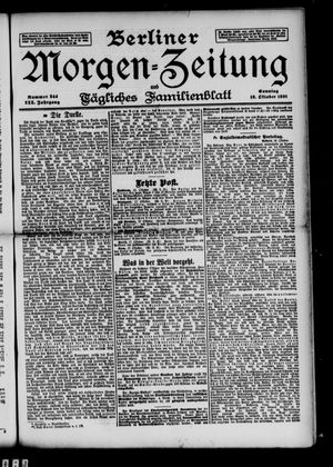 Berliner Morgen-Zeitung vom 18.10.1891