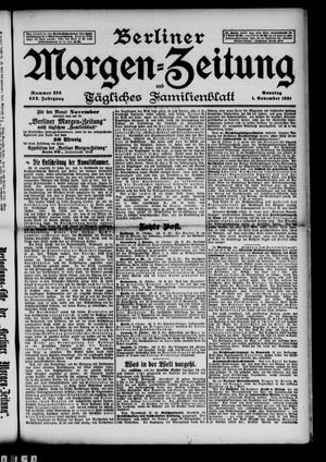 Berliner Morgen-Zeitung vom 01.11.1891