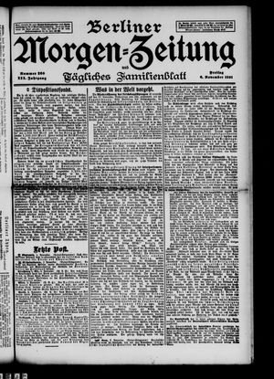 Berliner Morgen-Zeitung vom 06.11.1891