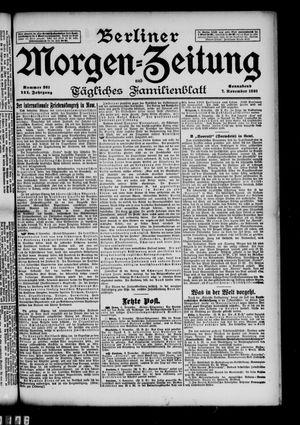 Berliner Morgen-Zeitung vom 07.11.1891