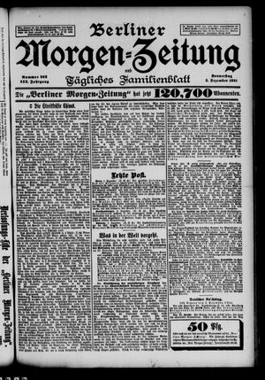 Berliner Morgen-Zeitung vom 03.12.1891