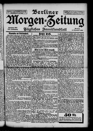 Berliner Morgen-Zeitung vom 04.12.1891