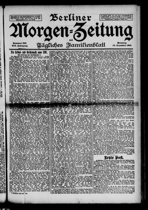 Berliner Morgen-Zeitung vom 13.12.1891