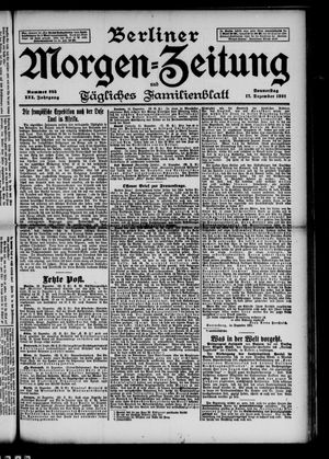 Berliner Morgen-Zeitung vom 17.12.1891
