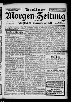 Berliner Morgen-Zeitung vom 28.12.1891