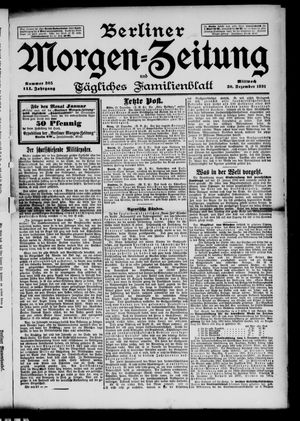 Berliner Morgen-Zeitung vom 30.12.1891