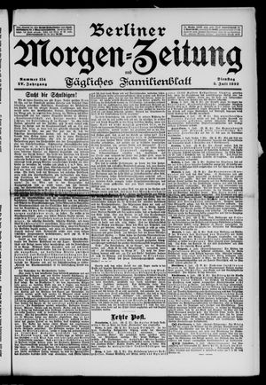 Berliner Morgen-Zeitung vom 05.07.1892